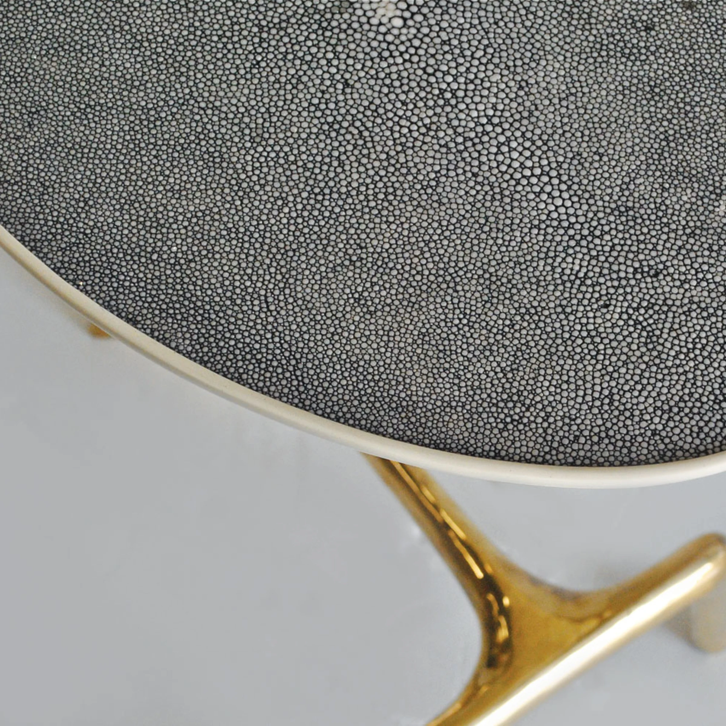 Uovo Brass & Shagreen Table
