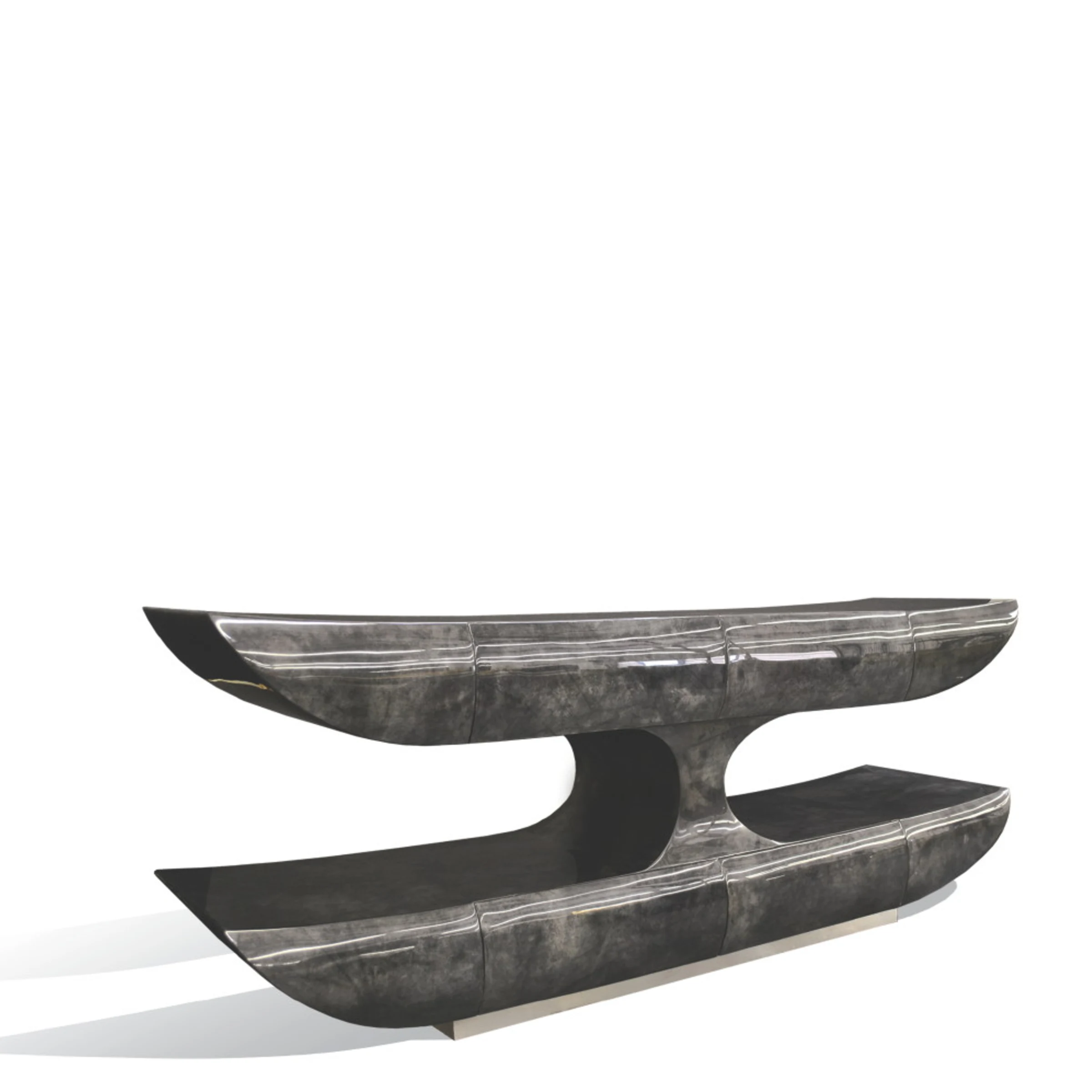2 Tier Parchment Console