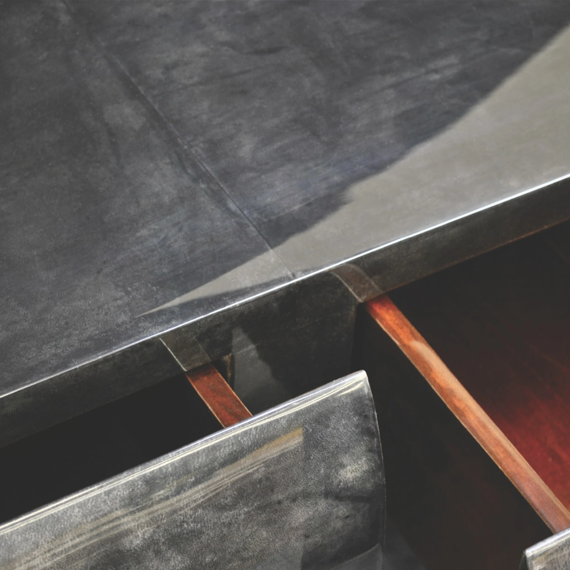2 Tier Parchment Console