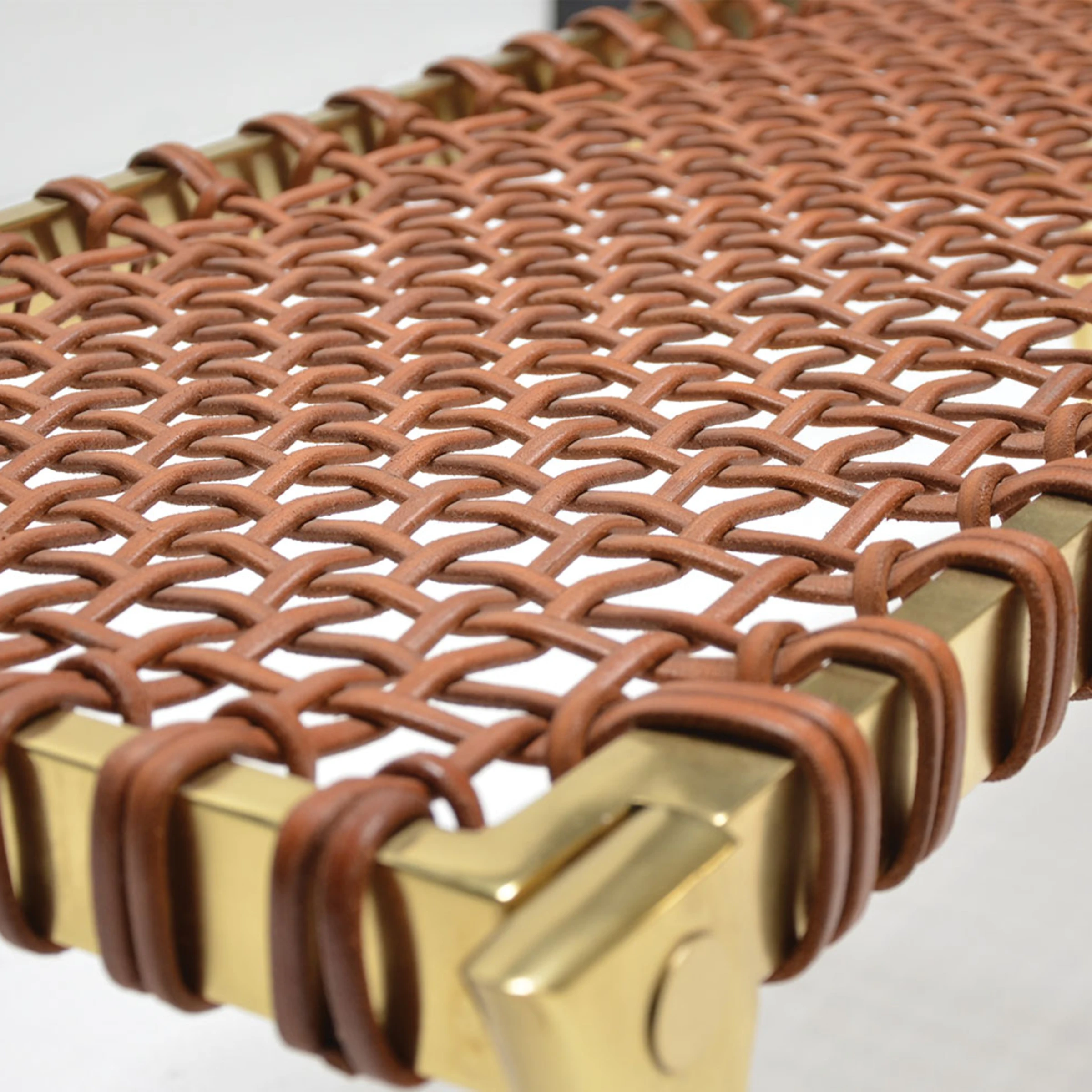 Klismos Brass Bench