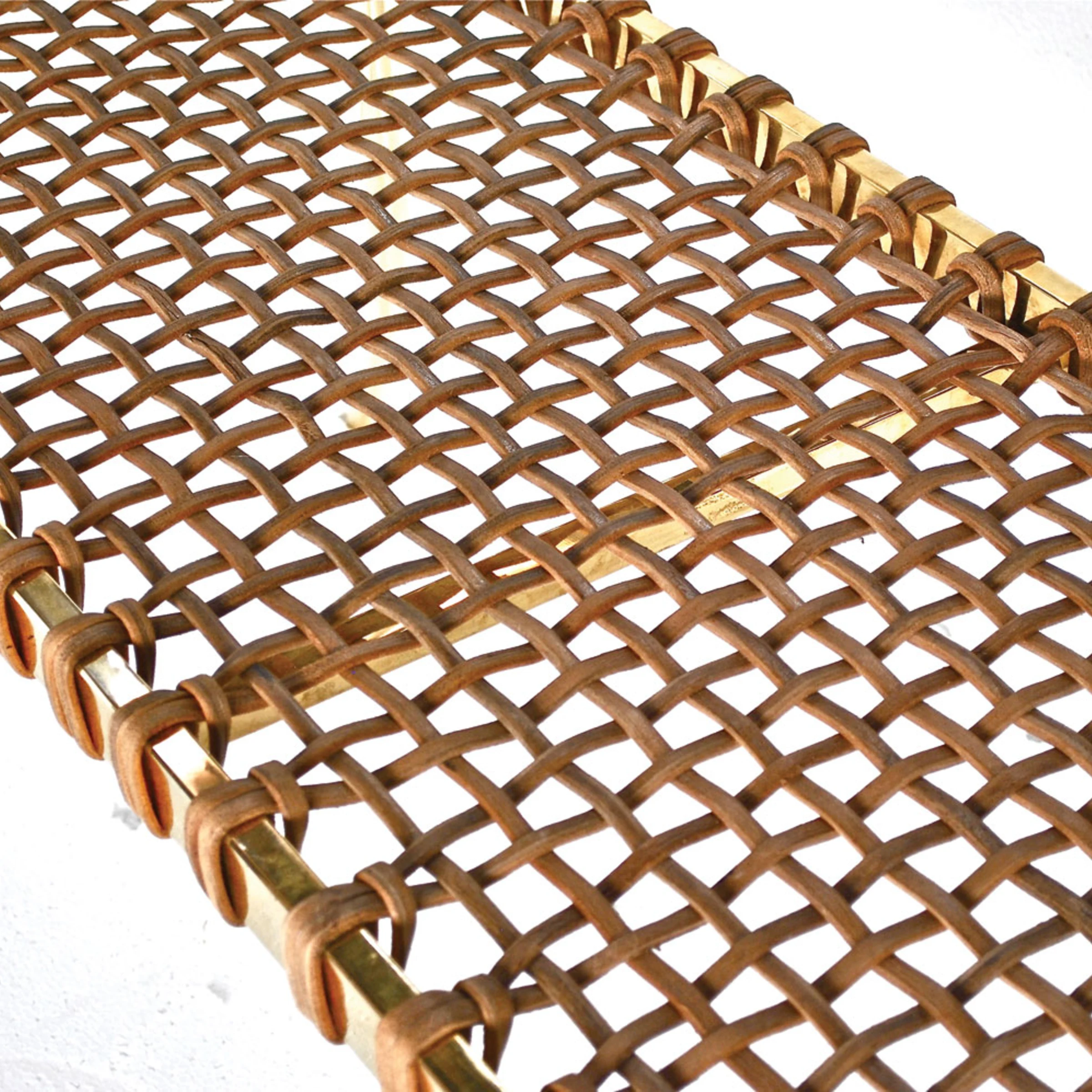 Klismos Brass Bench