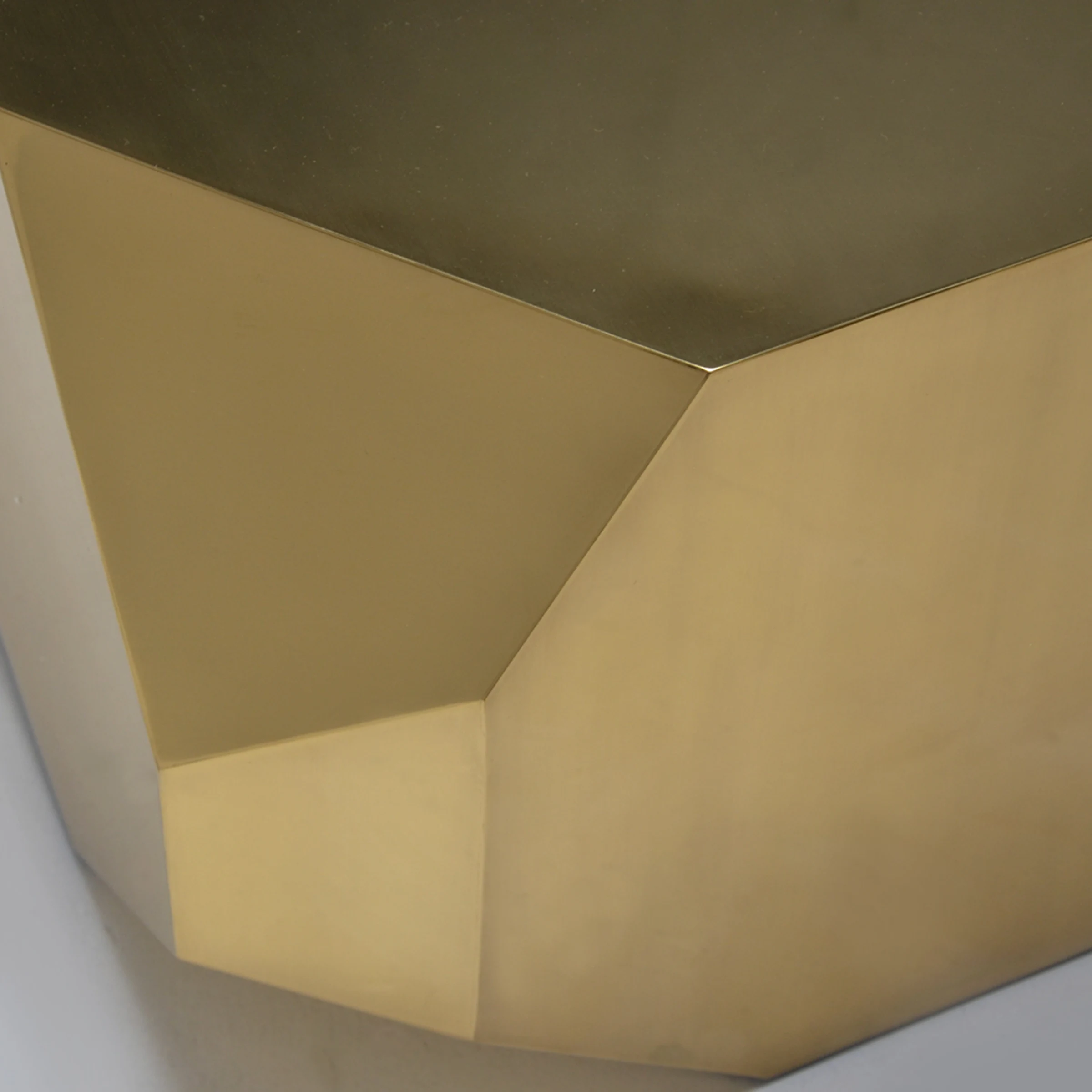 Hedge Stone Brass Coffee Table