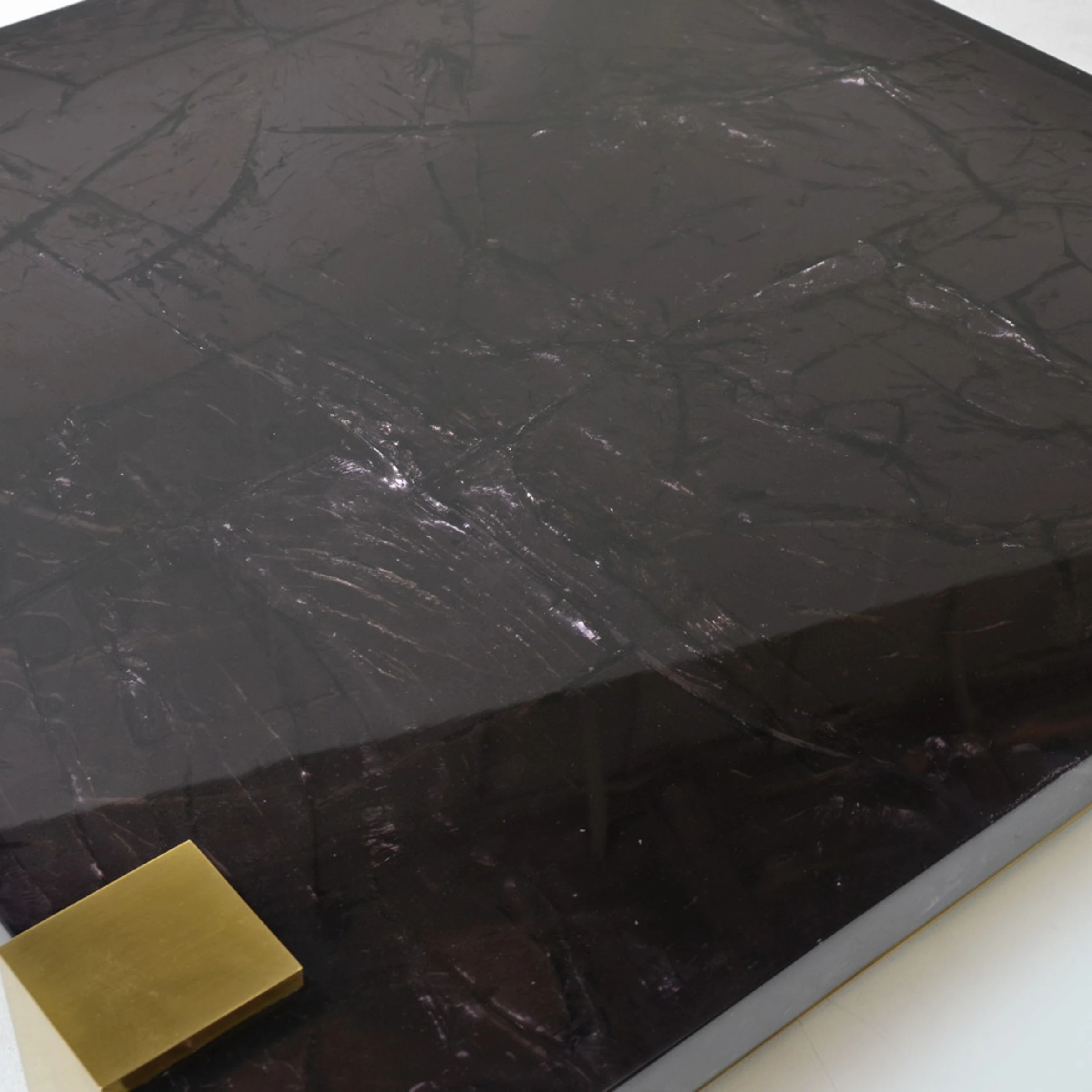 Aqueduct Brass Coffee Table (Fractured Resin)