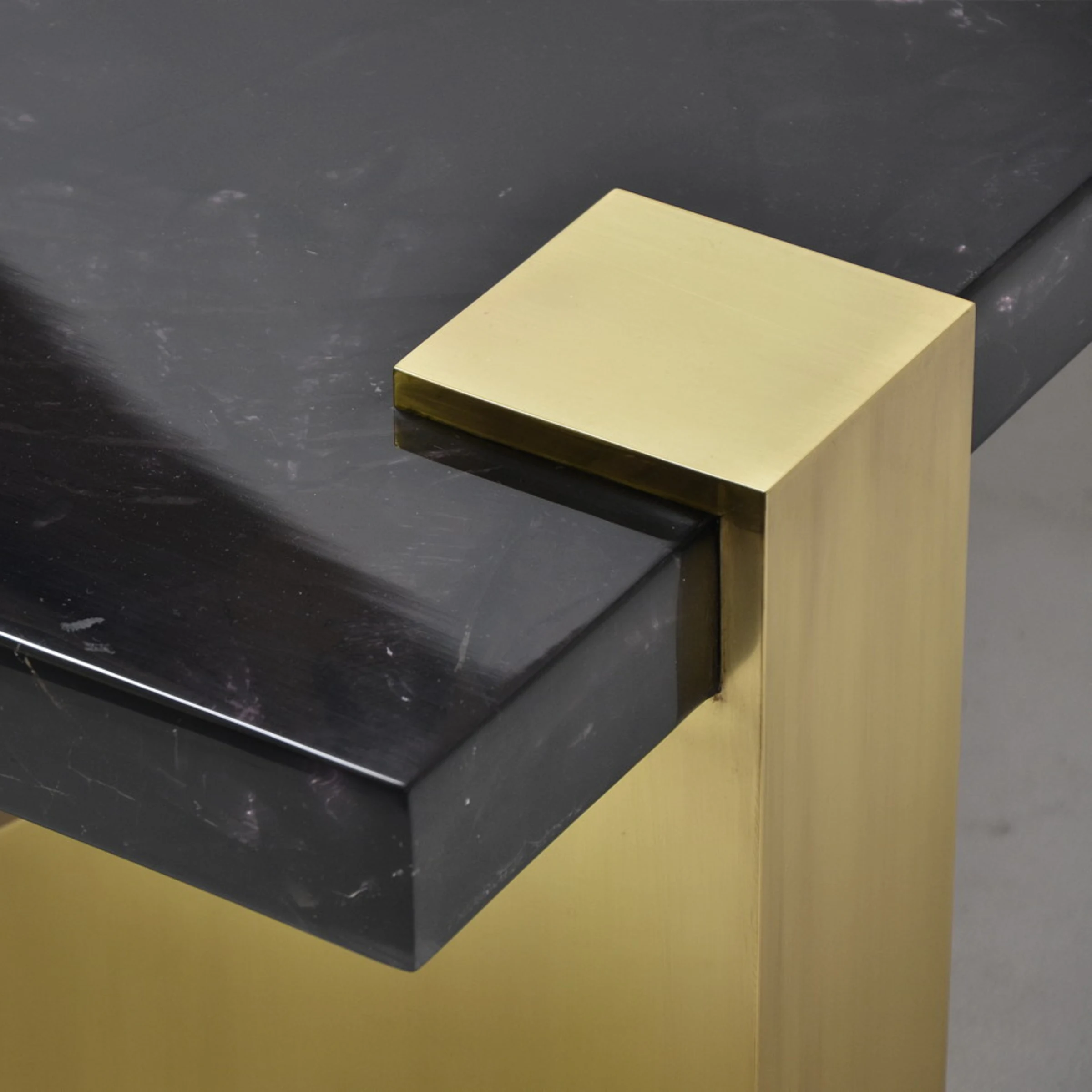 Aqueduct Brass Coffee Table (Fractured Resin)