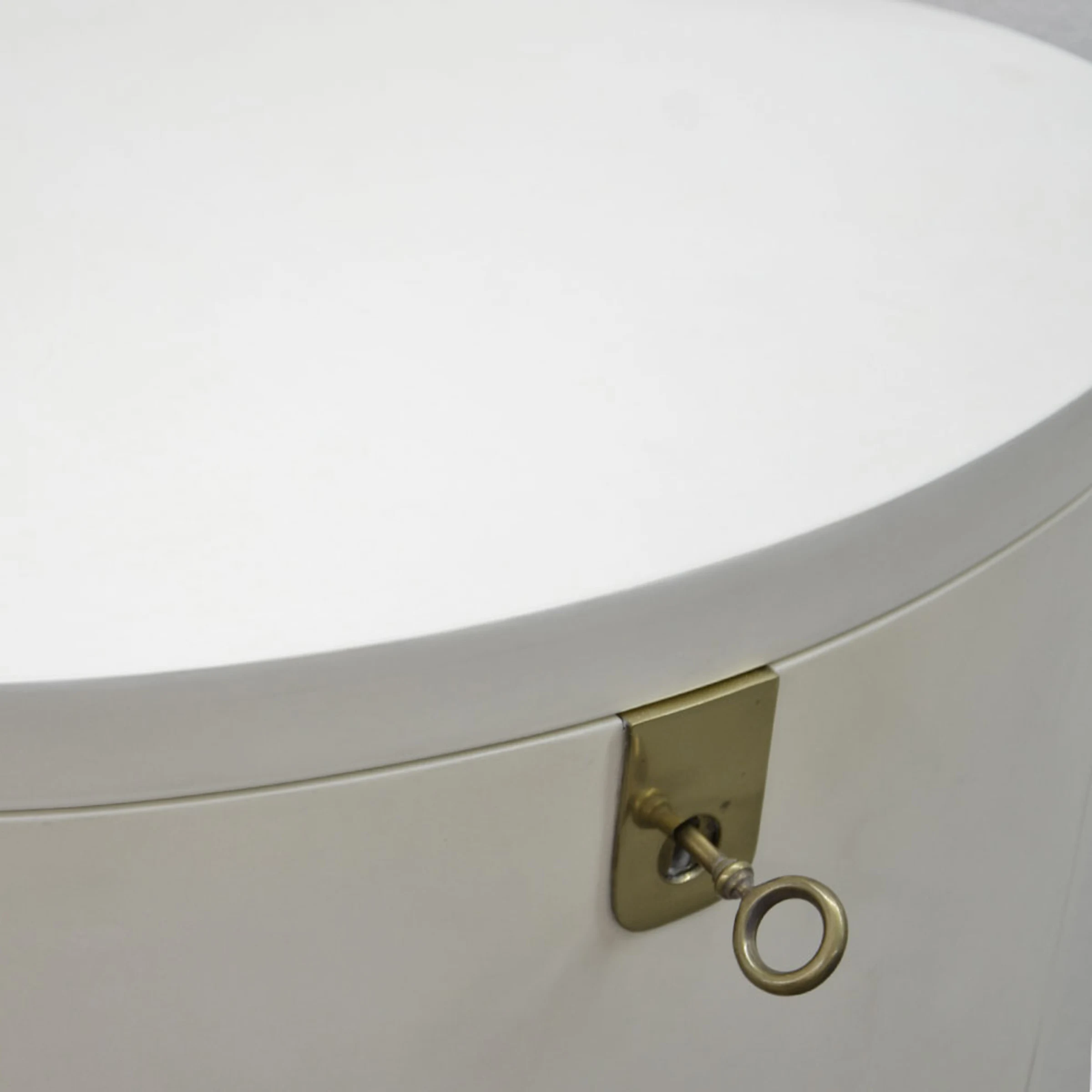 Oval Parchment Nightstand