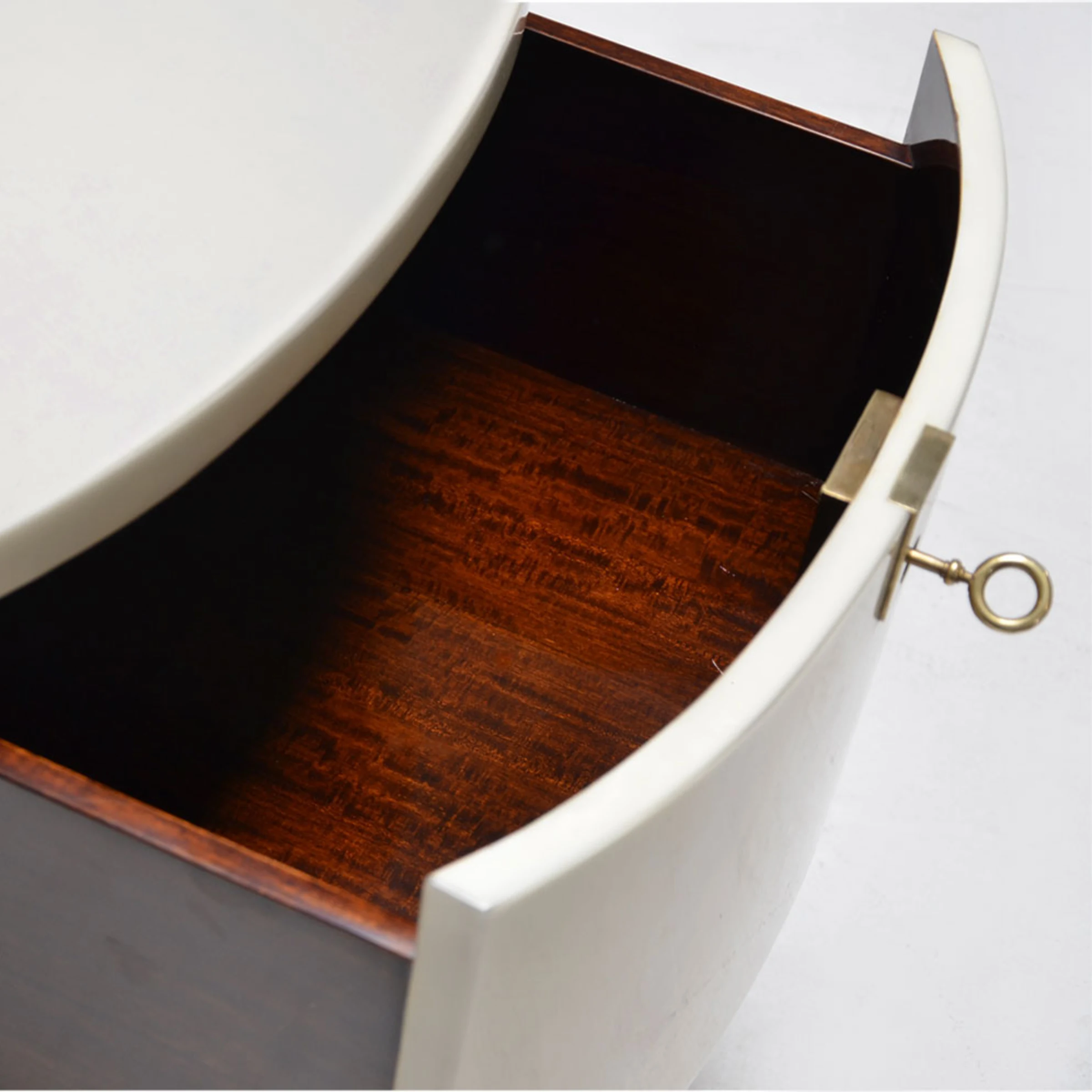 Oval Parchment Nightstand