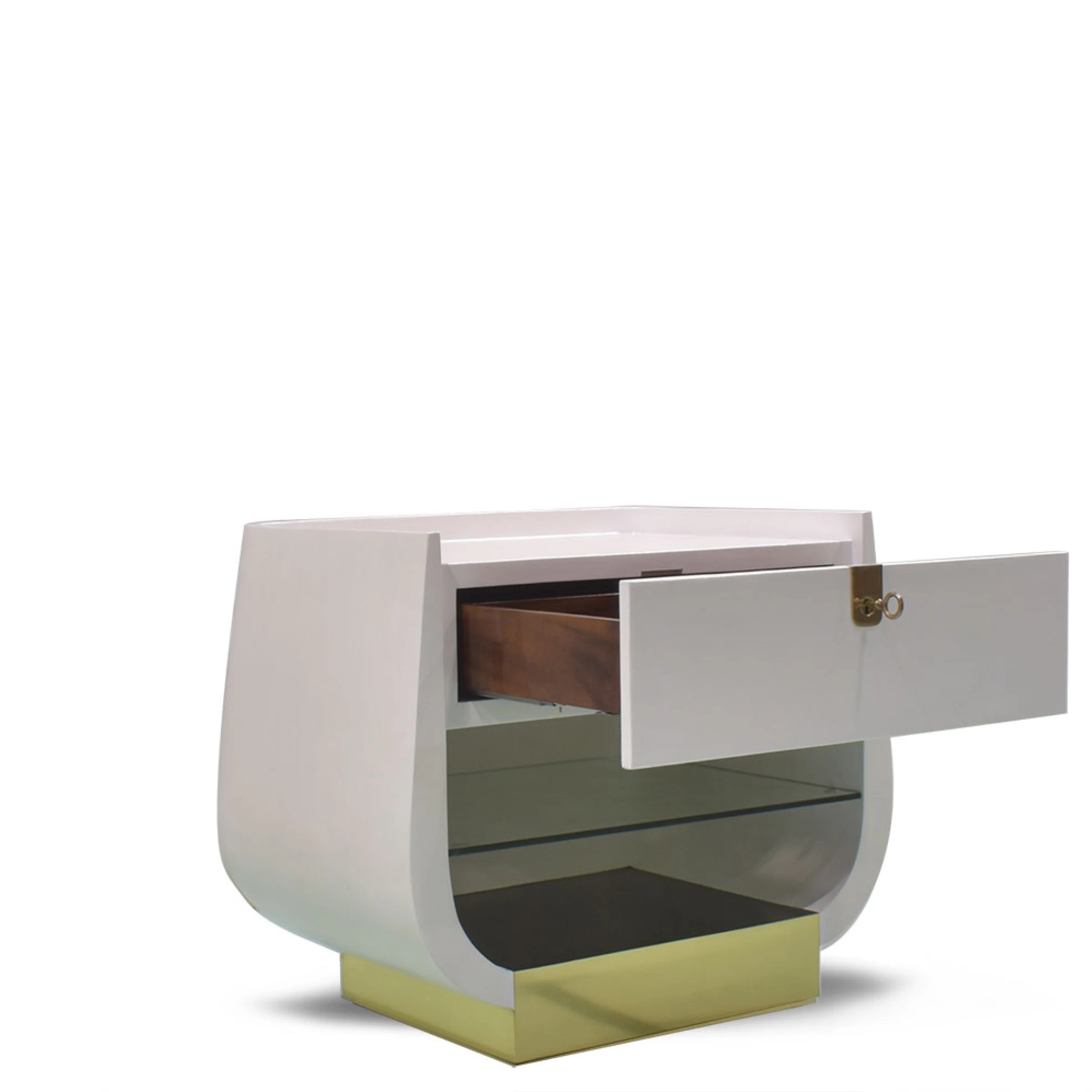 Harpe Parchment Nightstand
