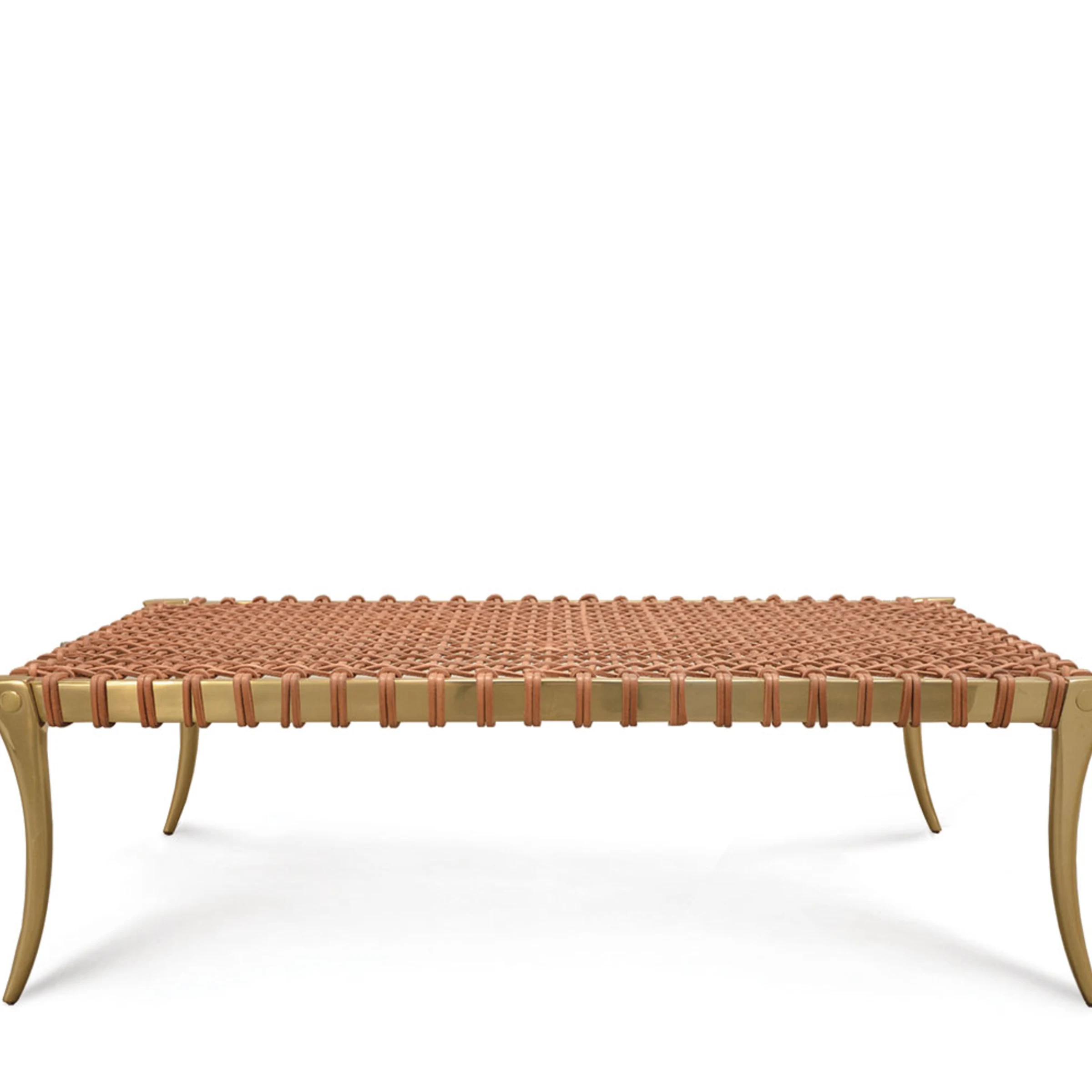 Klismos Brass Coffee Table