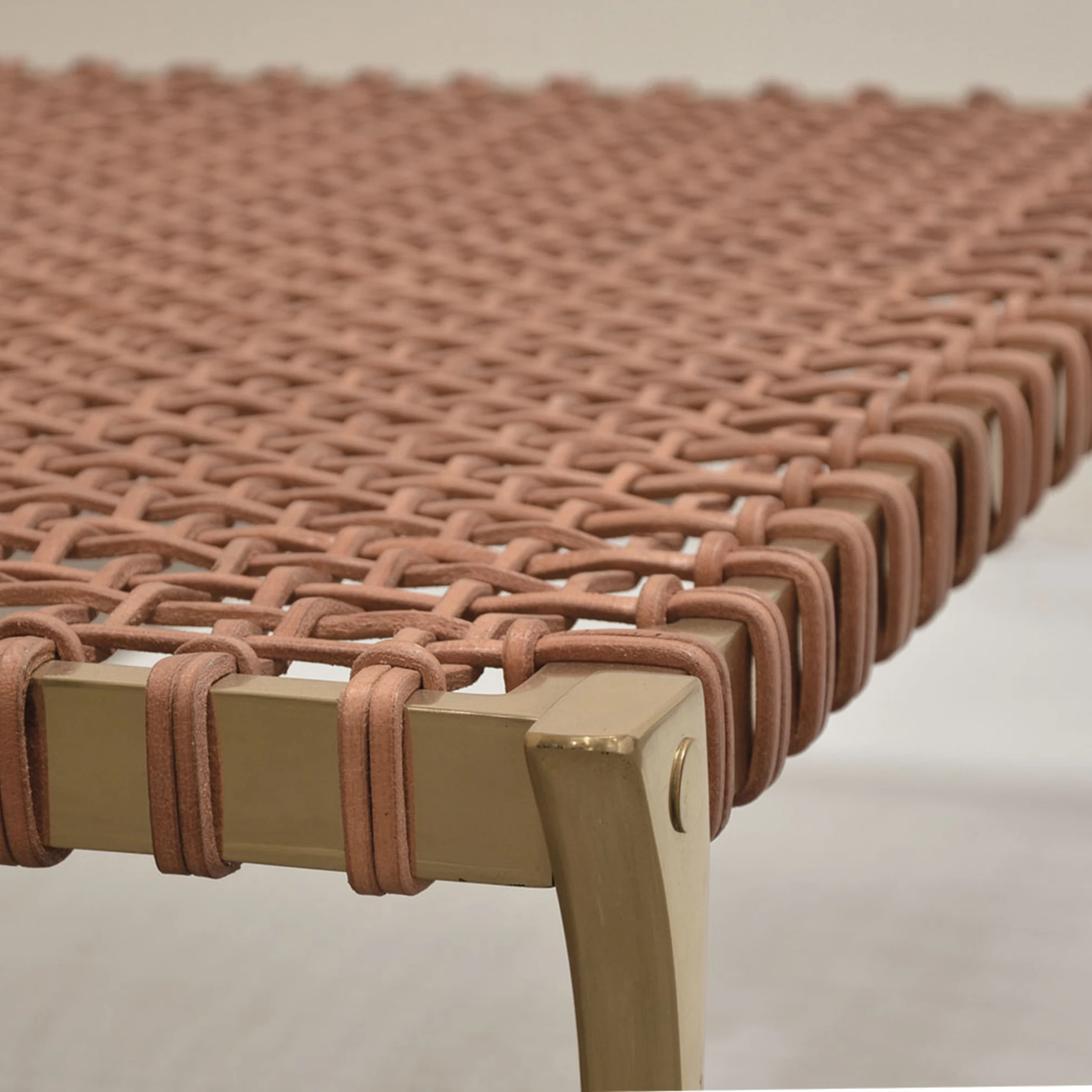 Klismos Brass Coffee Table