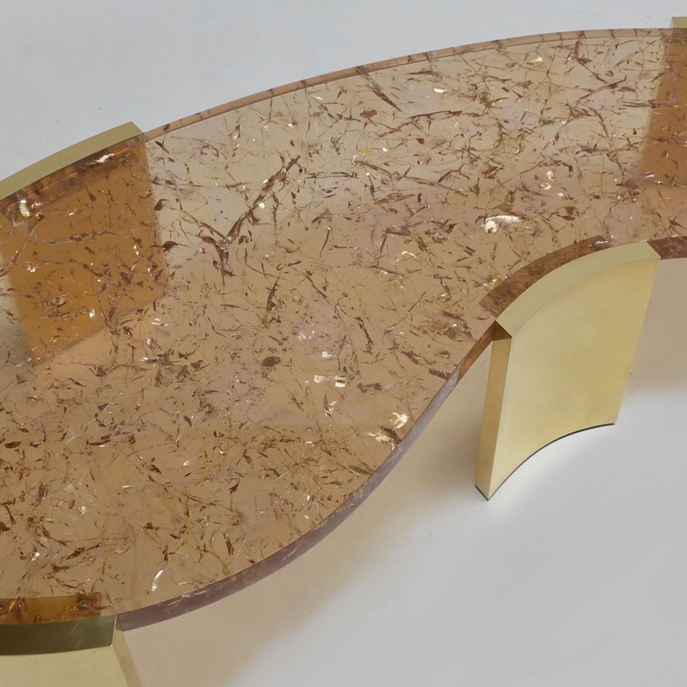 Yves Fractured Resin Coffee Table