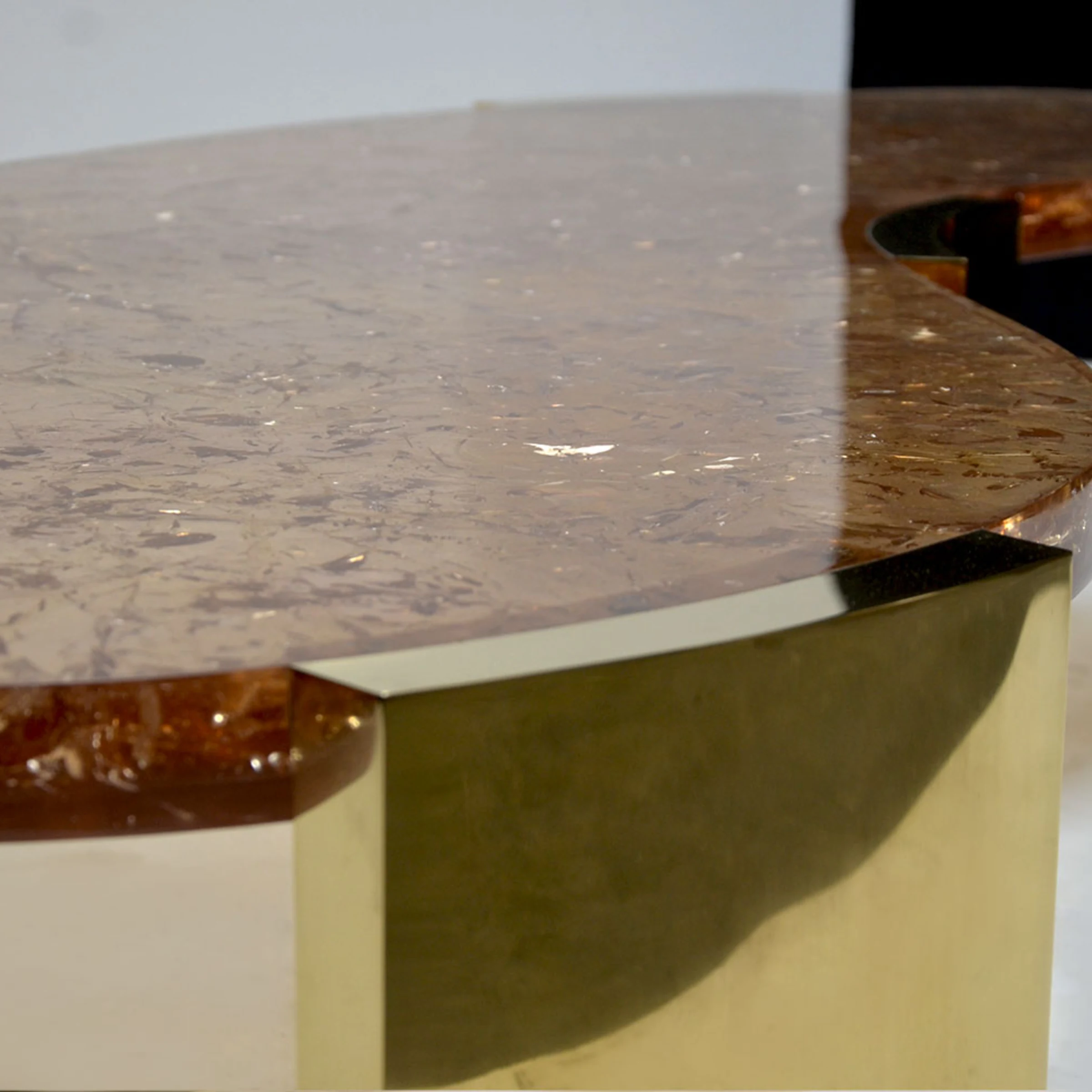 Yves Fractured Resin Coffee Table