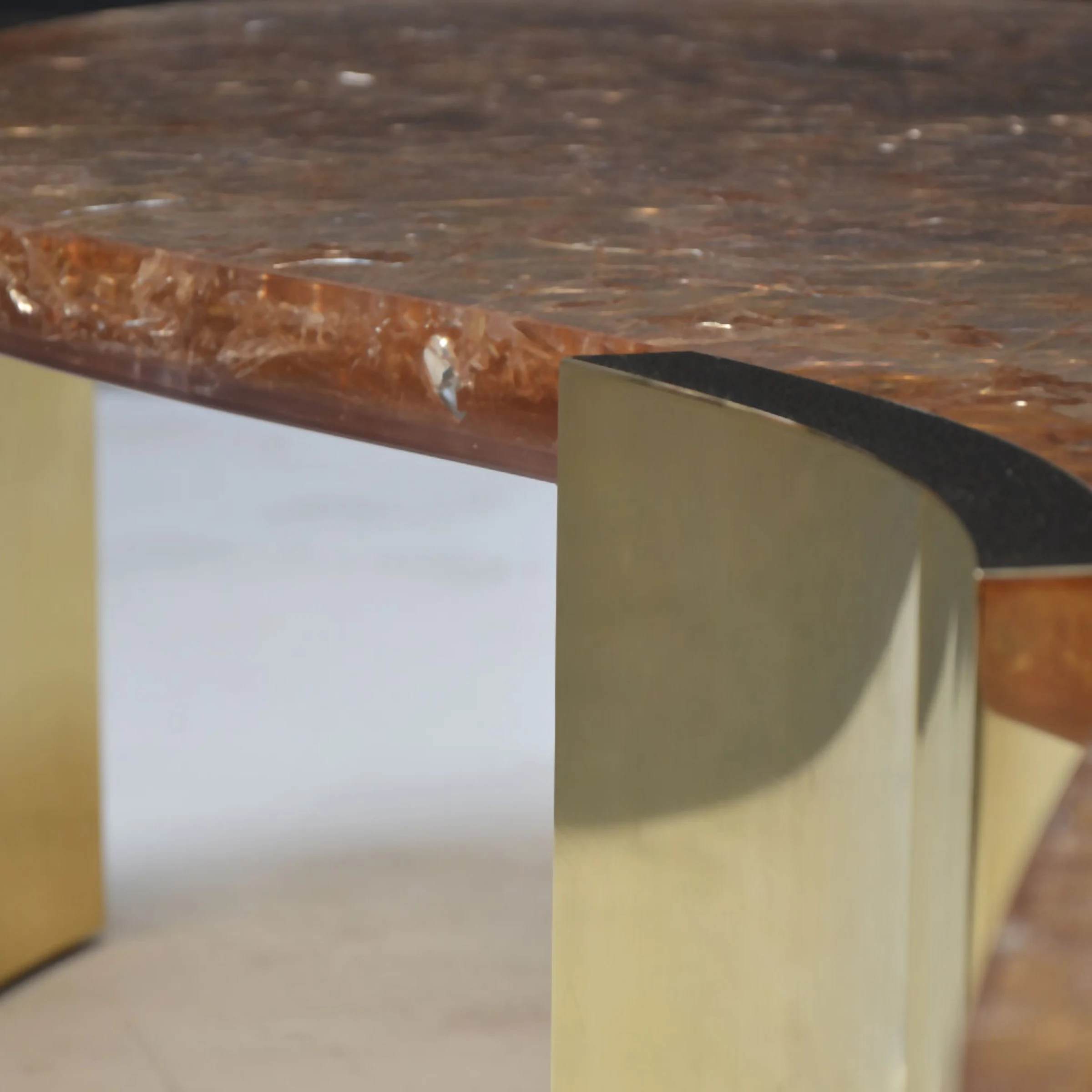 Yves Fractured Resin Coffee Table