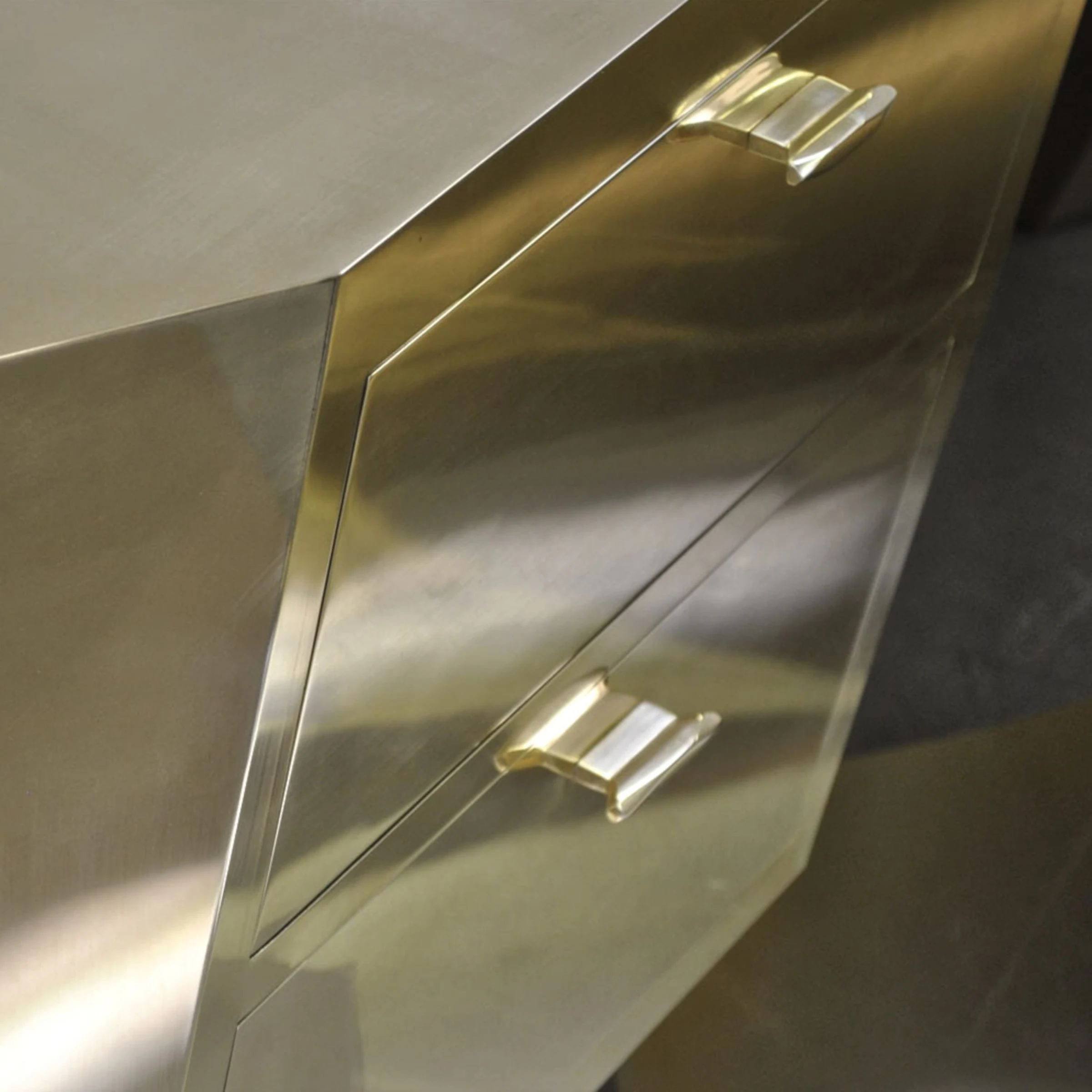 Popova Brass Desk detail 1 view